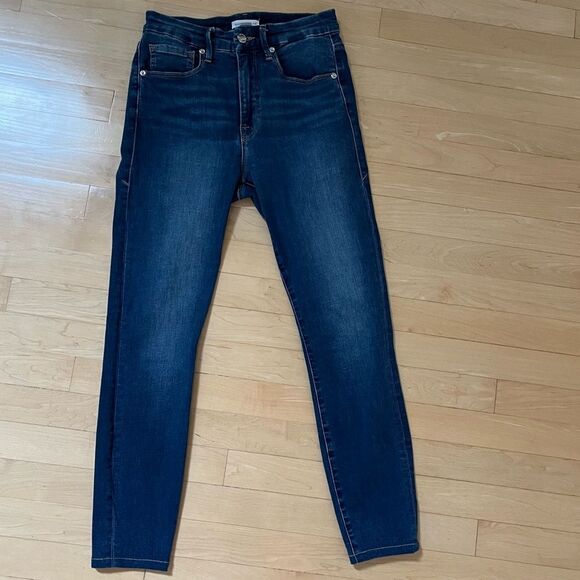 Good American Good Waist High Rise Cropped Skinny Jeans 4/27 - Picture 6 of 12
